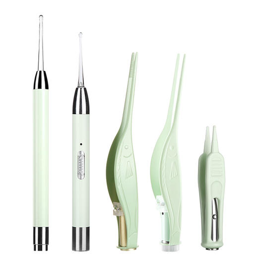 儿童掏耳勺婴儿发光挖耳勺耳屎镊子宝宝采耳工具套装放大镜软头 商品图4