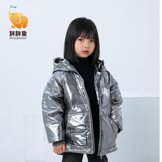 【反季清仓】胖胖象童装儿童羽绒服男童外套新款中大童女童亮面反季秋冬装聚 商品图2