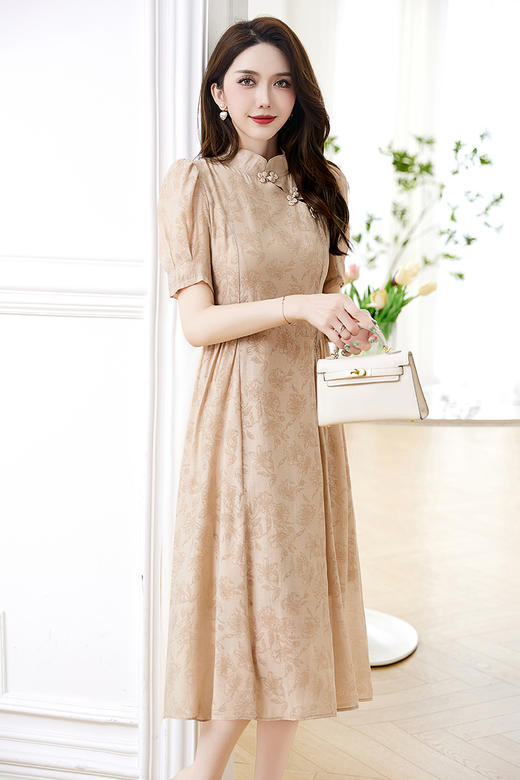 夏季新款，改良新中式旗袍女年轻连衣裙HR-YJHE3309-1 商品图5