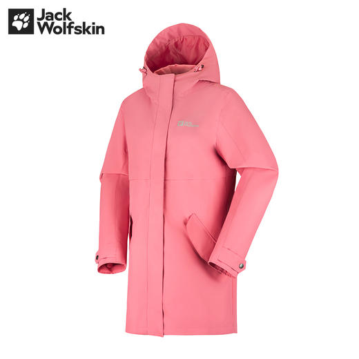 【自营】JackWolfskin/狼爪  防风中长款抓绒户外三合一冲锋衣女士 5322241 商品图0