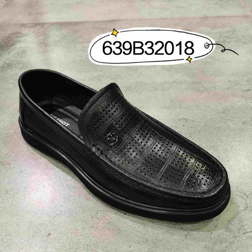 新品男士牛皮洞眼凉鞋639B32018 商品图0