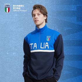 意大利国家队官方商品丨撞色立领半拉链刺绣卫衣运动休闲足球迷