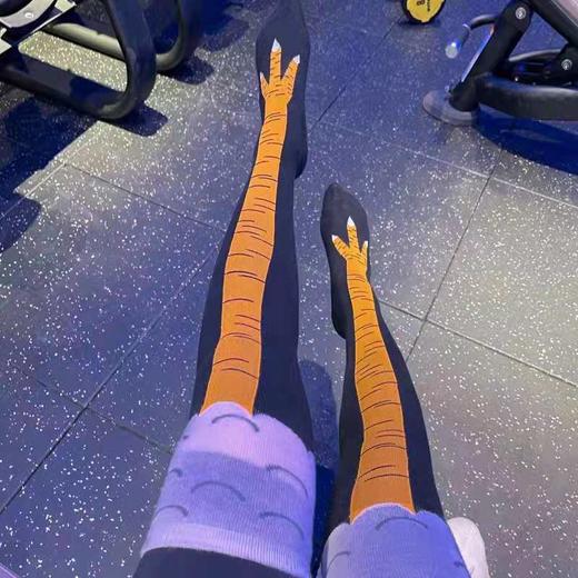 鸡脚袜抖音赵露思杨迪同款搞笑个性瘦腿个性搞笑怪鸡爪袜长筒袜子 商品图4