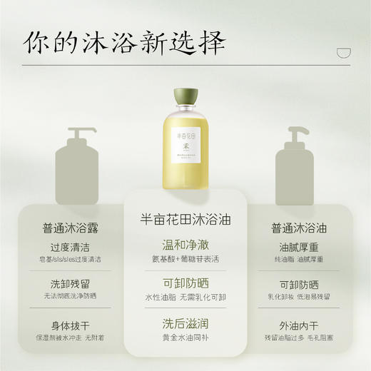 【半亩花田】精油香氛水感沐浴油400g 商品图3