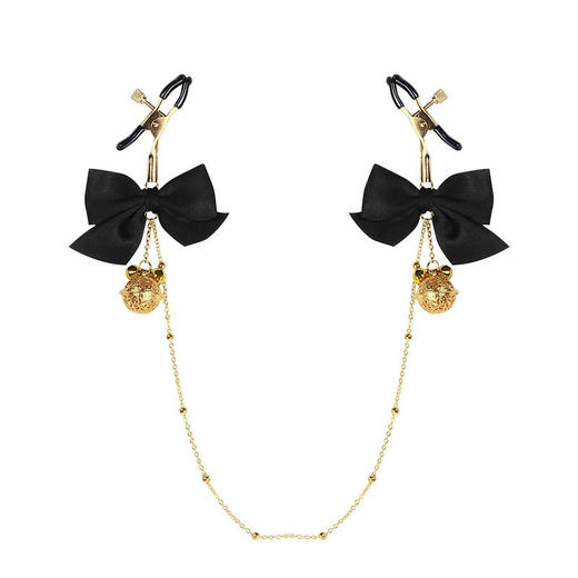 BDSM蝴蝶结铃铛乳夹女用品sm情趣工具调情阴夹惩罚乳头工具咪咪奶头夹 商品图3