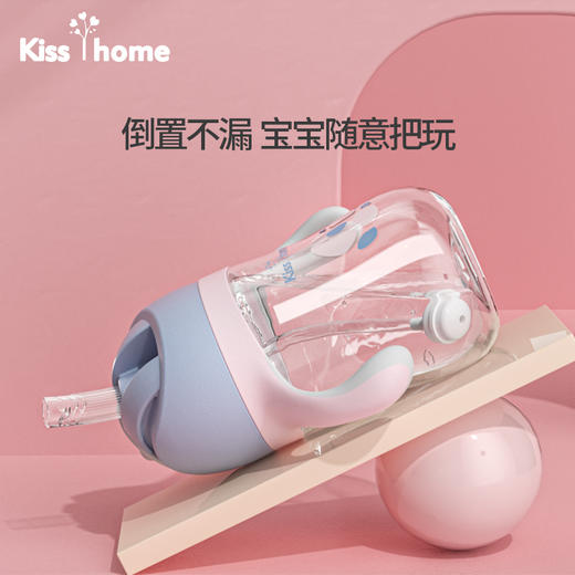 吸管学饮杯新生婴幼儿奶瓶0-3岁宝宝防胀气防呛防摔吸管式直饮宽 商品图2