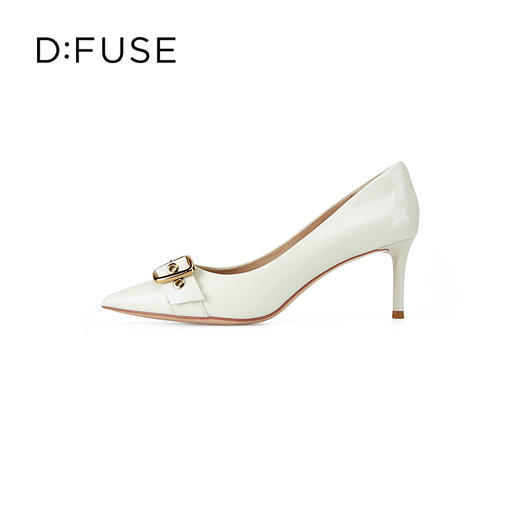 DFuse迪芙斯秋款简约通勤细跟尖头浅口单鞋女DF33111126 商品图8