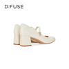 【甜梦少女】Dfuse迪芙斯2023秋季新款法式方头珍珠饰扣玛丽珍单鞋DF33111274 商品缩略图3