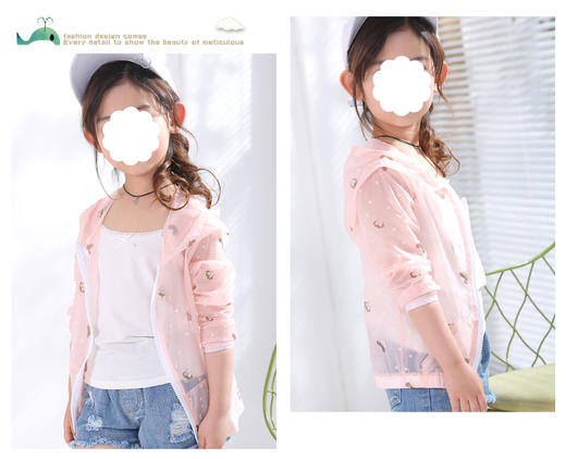 裁缝学苑 TW14儿童防晒服空调衫1:1实物服装纸样剪裁图纸牛皮纸样 商品图1