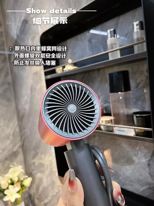 西屋westing house便携式可折叠吹风机家用恒温护发负离子速干电吹风 商品图3