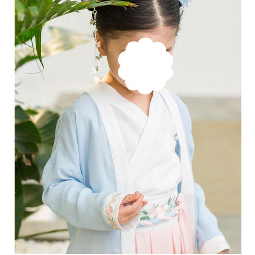 裁缝学苑  TD17女童改良汉服裙1:1实物服装纸样剪裁图纸牛皮纸样 商品图2