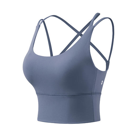 wx001糖果运动文胸瑜伽短款时尚美背外穿高强度背心透气裸感交叉 商品图3