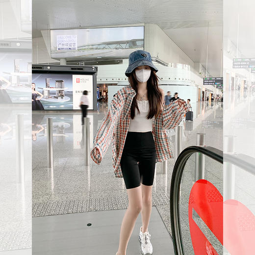 <曾小咸推荐>巨折清仓秒杀，稀有现货24小时发【仅限今日】 【格调少女】红色格子衬衫 商品图2