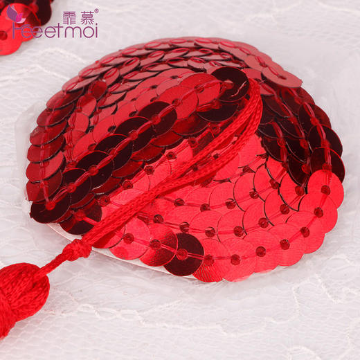 霏慕女*配件胸贴心形亮片*7610-7614【单拍不发】 商品图3