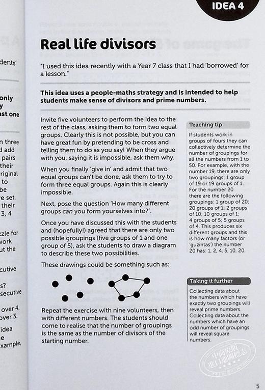 【中商原版】100 Ideas for Secondary Teachers: Outstanding Mathematics Lessons 中学教师的100个想法：优秀的数学课 英文原版 商品图6