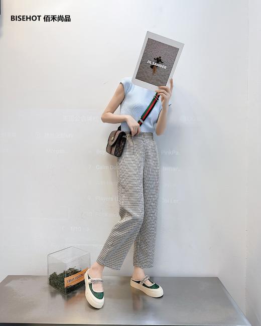 新品网纱女式小香风半拖休闲鞋515B32598 商品图0