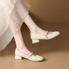 ZHR单鞋女2023秋季新款法式气质浅口粗跟玛丽珍鞋原创百搭休闲鞋 商品缩略图0