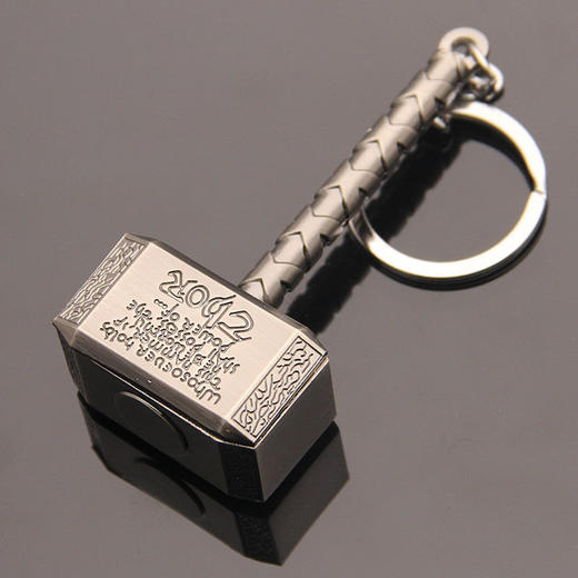 迷你金色雷神之锤挂件USB充电防风打火机个静音男女礼物点烟器 商品图7