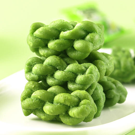 「单独包装」壹得利无蔗糖菠菜小麻花 酥脆包装办公室馋嘴零食饼干 商品图1