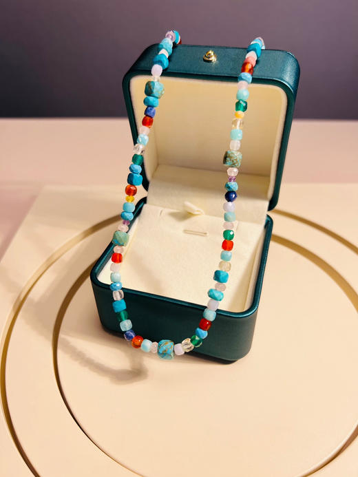 711-5 彩色天然石 项链 商品图6