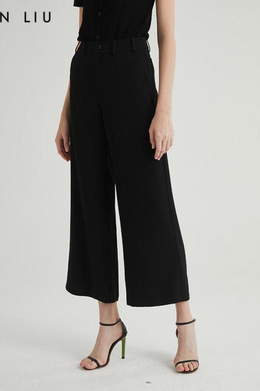VIVIAN LIU薇薇安刘 R2325006春女装新款高腰斜插兜通勤阔腿裤 商品图5