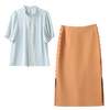 夏装新款，新中式盘扣立领小清新衬衣搭配时尚显瘦半身裙套装HR-SSQJRA618-6-1 商品缩略图10