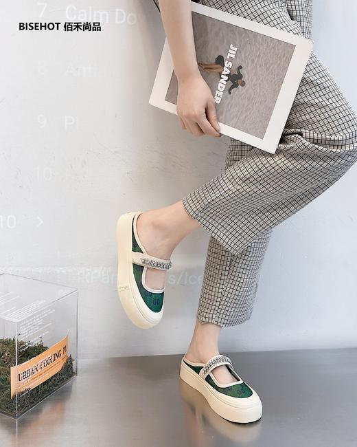 新品网纱女式小香风半拖休闲鞋515B32598 商品图7