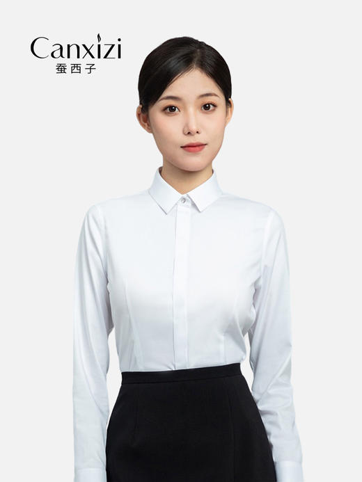 女士公务白衬衫 商品图14