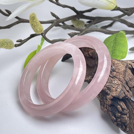 水晶手镯-粉晶宽条 商品图0