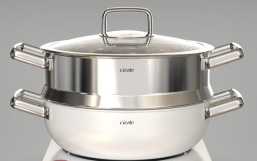 cizzle喜时 皓月系列炖炒锅/汤锅/煎盘/蒸格 商品图3