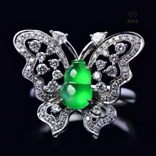 【福上添福】满绿镶钻戒坠两用    JZ2307070 商品图4