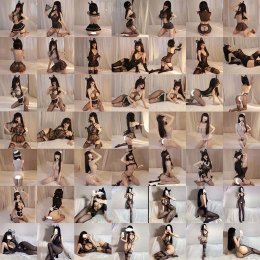 【霏慕】情趣丝袜连体紧身网衣套装短款透明开裆女情趣内衣 商品图2