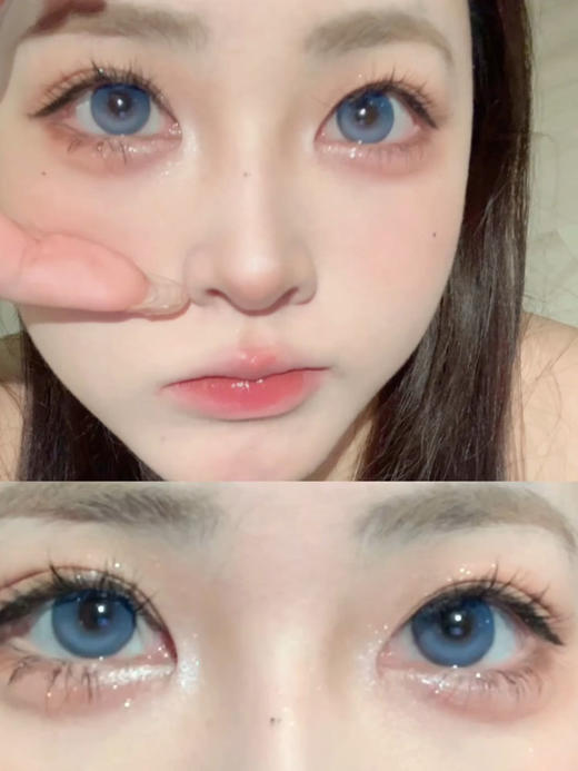 leenscolor 美瞳年抛 碎钻蓝紫/碎钻黑金/碎钻泪光/蓝色烟火/香菜棕绿 直径14.5mm着色13.5mm 商品图9