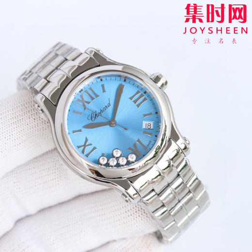 萧邦快乐钻系列新款配色 雾霾蓝实拍 萧邦快乐钻30mm和36mm钢带款女士腕表新上市‼️ 商品图4