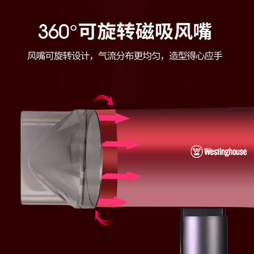 西屋westing house便携式可折叠吹风机家用恒温护发负离子速干电吹风 商品图4