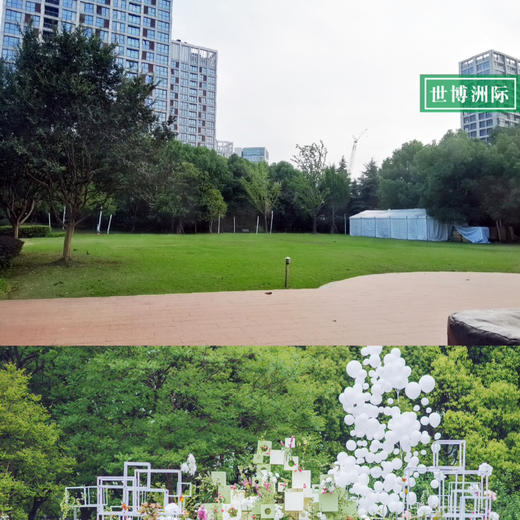 浦东独栋别墅户外超大草坪 商品图3