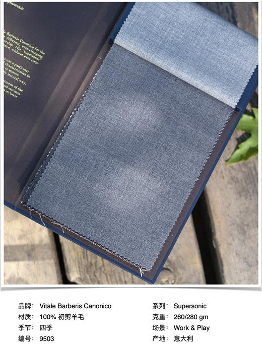 「爱好者直选28款」Vitale Barberis Canonico Supersonic 强捻抗皱初剪羊毛意式工艺裤装 商品图3