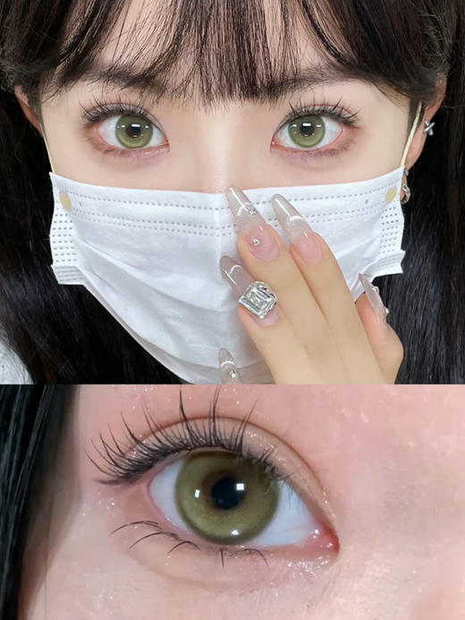 leenscolor 美瞳年抛 碎钻蓝紫/碎钻黑金/碎钻泪光/蓝色烟火/香菜棕绿 直径14.5mm着色13.5mm 商品图12