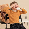mettekids男童羊绒衫2023秋冬新款厚款毛衣儿童纯色针织打底衫 商品缩略图0