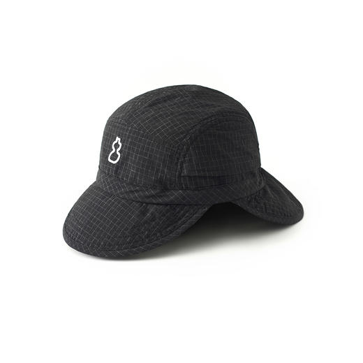 吃茶去chichaqu 山系格纹尼龙双檐洛克帽 商品图0