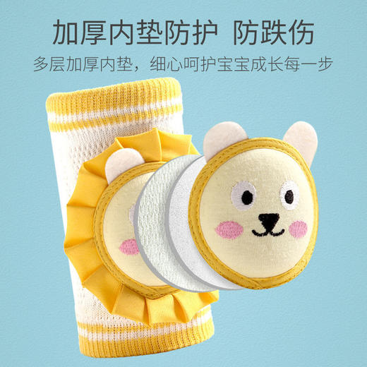 宝宝护膝爬行婴儿护膝学爬护具儿童护膝学步防摔保护夏季护膝盖 商品图1