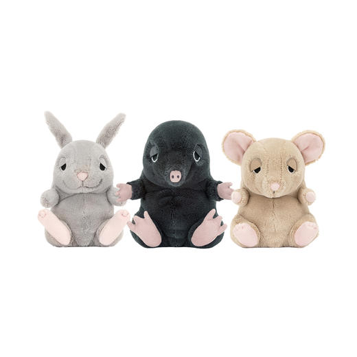 Jellycat 抱抱摩根鼹鼠/达西睡鼠伯纳德兔子 16cm 商品图0