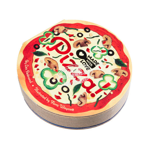 【中商原版】Made with Love: Pizza! 异形书：好吃的比萨饼 英文原版 儿童绘本 活动与玩具书 0-3岁 商品图2