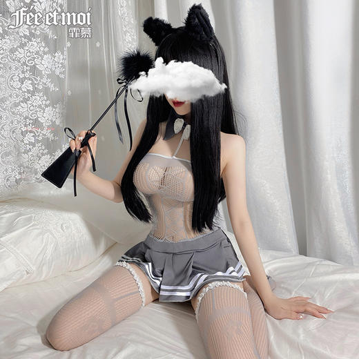 霏慕情趣女装内衣激情套装衣服性感水手网袜制服连身调情大码制服睡衣7598 商品图3