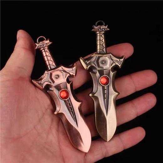 抖音同款全金属奇特充气防风个性打火机创意倚天剑屠龙刀模型火机 商品图6