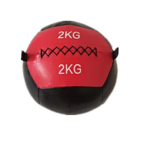 健身软药球PVC 非弹力双耳力量训练实心球重力球健身球墙球训练球 商品图3