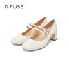 【甜梦少女】Dfuse迪芙斯秋款漆面牛皮方头复古玛丽珍鞋女DF33111212 商品缩略图2