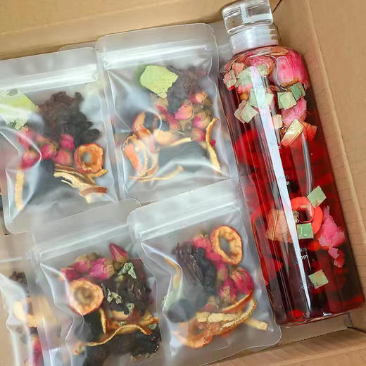 「送水杯！单独包装」乌梅桑葚山楂陈皮玫瑰花荷叶水果茶 独立包装组合茶叶酸梅汤茶饮 商品图0