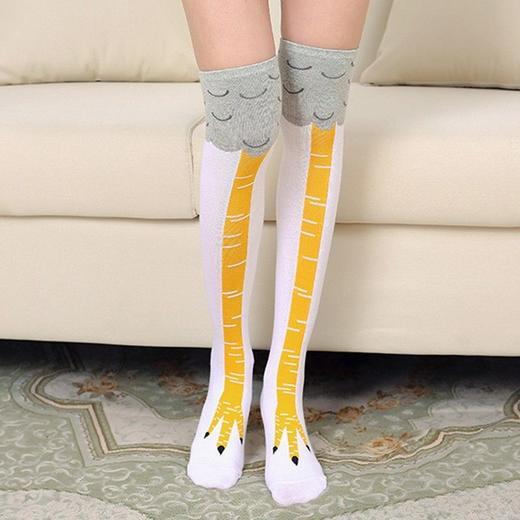 鸡脚袜抖音赵露思杨迪同款搞笑个性瘦腿个性搞笑怪鸡爪袜长筒袜子 商品图6