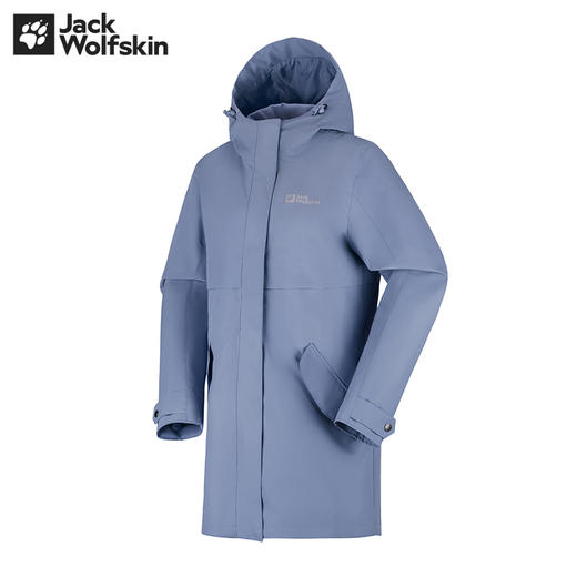 【自营】JackWolfskin/狼爪  防风中长款抓绒户外三合一冲锋衣女士 5322241 商品图1